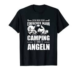 Lustig Angel Fisch Angler Fischer Angeln Geschenk T-Shirt von Natur Camping Wohnwagen Camper Zelt Lustig Mann