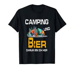 Pfadfinder Wohnmobil Frau Campervan Campingplatz geboren T-Shirt von Natur Camping Wohnwagen Camper Zelt Lustig Mann