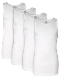 Natural Cotton Herren Achselhemd - Trägershirt Feinripp Baumwolle als 4er oder 8er Pack 4er Pack XL von Natural Cotton