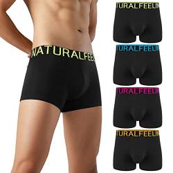 Natural Feelings Boxershorts Herren Baumwolle Unterhosen Männer Unterwäsche 4er, M von Natural Feelings