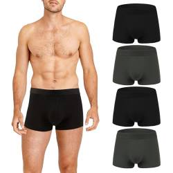 Natural Feelings Modal Boxershorts Herren (4er Pack) Unterhosen Männer Retroshorts Herren Unterwäsche L von Natural Feelings