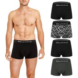 Natural Feelings Modal Boxershorts Herren (4er Pack) Unterhosen Männer Retroshorts Herren Unterwäsche M von Natural Feelings