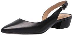 Naturalizer Damen Banken Slingback Pump, schwarzes Leder, 37 EU Weit von Naturalizer