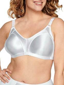 Naturana® Minimizer BH ohne Bügel [Cup B-G] I Maximaler Halt Dank durchdachter Schnittführung & Breiten Trägern I Eleganter BH Minimizer für eine optisch kleinere Cupgröße 100 Weiss D von Naturana