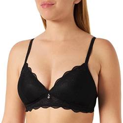 Naturana Damen 5194 Gepolsterter BH, Schwarz, 90D von Naturana