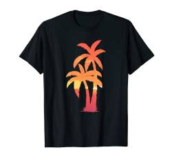 Maglietta Palm Tshirt Design Sunset View Beach Lover T-Shirt von Nature Lover Plants And Trees Design Gifts