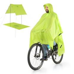 Naturehike Regenponcho Regenmantel Wasserdichter Poncho Regencape Fahrrad Regenbekleidung Als Zeltplane und Matte Mehrzwecknutzung für Outdoor, Bergsteigen, Wandern, Radfahren von Naturehike