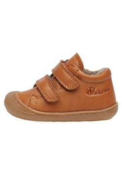 Naturino Cocoon VL-Lauflernschuhe aus Nappaleder mit Wollfutter, Cognac 19 von Naturino