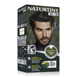 Naturtint Men Biobasiert | Ammoniakfreie permanente Färbung für Männer | 100% graue Haare & Bartfärbung | Natürliche & lang anhaltende Farbe | Natürliche Inhaltsstoffe | 1N Schwarz… von Naturtint
