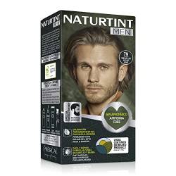 Naturtint Men Biobasiert | Ammoniakfreie permanente Färbung für Männer | 100% graue Haare & Bartfärbung | Natürliche & lang anhaltende Farbe | Natürliche Inhaltsstoffe | 7N Haselblond von Naturtint