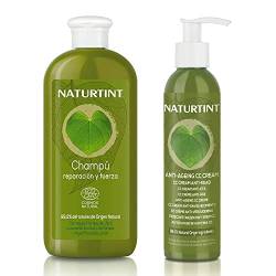 Naturtint | Repair and Strength Shampoo + CC Cream No Rinse Hair Mask | + 95% Natürliche Inhaltsstoffe | 330 ml + 200 ml von Naturtint