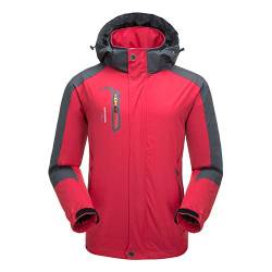 Naudamp Herren Outdoor Wasserdichte Jacke Leichte Softshell Regenjacke Klettern Wandern Kleidung Mountain Multi-Pockets Windbreaker von Naudamp