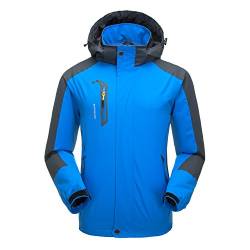 Naudamp Herren Outdoor wasserdichte Jacke Leichte Softshell Regenjacke Klettern Wandern Kleidung Mountain Multi-Pockets Windbreaker von Naudamp