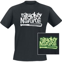 Naughty by Nature T-Shirt - Classic Logo - S bis XXL - für Männer - Größe L - schwarz  - Lizenziertes Merchandise! von Naughty by Nature