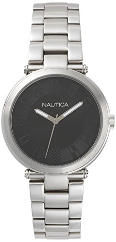 Nautica Damen Analog Quarz Uhr mit Edelstahl Armband NAPFLS005 von Nautica