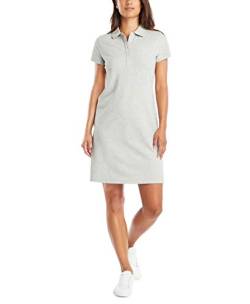 Nautica Damen Easy Classic Korte mouw Stretch Katoen Polo Jurk Lssiges Kleid, Grey Heather, L EU von Nautica