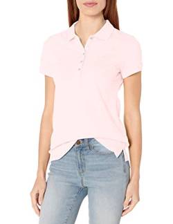 Nautica Damen Poloshirt mit 5 Knöpfen, kurzärmelig, atmungsaktiv, 100% Baumwolle Polohemd, Pink-Cradle Pink, X-Groß von Nautica