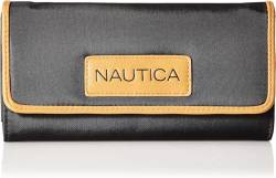 Nautica Damen The Perfect Carry-All Money Manager Oraganizer with RFID Blocking Wallet Geldbörse, schwarz von Nautica