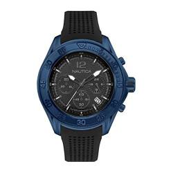 Nautica Herren Analog Quarz Uhr mit Silikon Armband 6.56086E+11 von Nautica