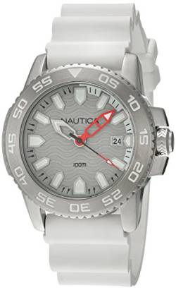 Nautica Herren Analog Quarz Uhr mit Silikon Armband 6.56086E+11 von Nautica