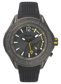 Nautica Herren Analog Quarz Uhr mit Silikon Armband NAPBRW003 von Nautica