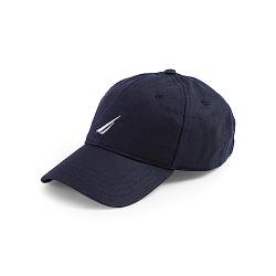 Nautica Herren Baseball-Cap Mütze Classic Logo verstellbar, Navy, Einheitsgröße von Nautica