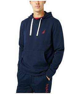 Nautica Herren Men's J-Class Fleece Hoodie, J-Klasse, Vlies, Kapuzenpullover mit Logo, Navy, XXX-Large von Nautica