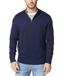 Nautica Herren Men's Quarter-Zip Sweater Pullover, Navy, Groß von Nautica