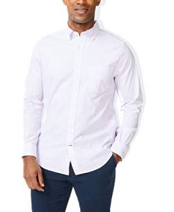 Nautica Herren Nautica Men's Long Sleeve Poplin Shirt Button Down Hemd, Lavendel, S EU von Nautica