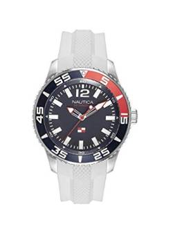 Nautica Unisex Erwachsene Quarz Uhr mit Silikon Armband NAPPBP905 von Nautica
