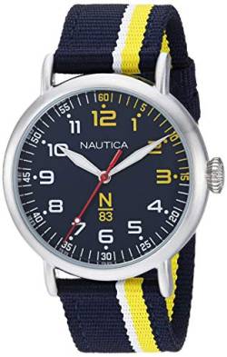 Nautica Wakeland Herren-Armbanduhr 40mm Armband Nylon Quarz Analog NAPWLS907 von Nautica