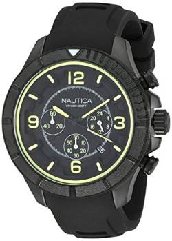 Nautica – nai19526g – Armbanduhr – Quarz Analog – Zifferblatt schwarz Armband Silikon Schwarz von Nautica