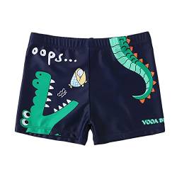 NautySaurs Jungen Badehose 2-11 Jahre Baby Jungen Bademode Kinder Badeshorts mit Cartoon Dinosaurier, Krokodil, 5-7 Jahre von NautySaurs