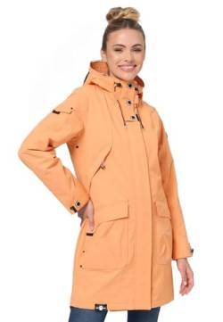 Navahoo Damen Parka Übergangsjacke mit Kapuze Frühlings Jacke B920 [B920 - Apricot-So Größe L - Gr. 40] von Navahoo