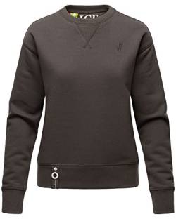 Navahoo Damen Pullover Sweatshirt Pulli Sweater Rundhals [B904-Dunkelgrau-Gr.M] von Navahoo