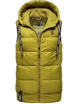 Navahoo Damen Steppweste leichte Outdoor-Weste Übergangsjacke mit Kapuze Kassidy Moss Green Gr. S von Navahoo