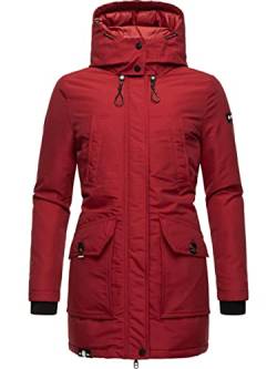 Navahoo Damen Warmer Winter Kurzmantel Blizzardstorm Blood Red Gr. L von Navahoo