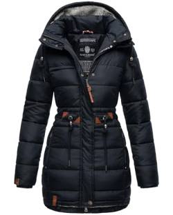 Navahoo Damen Winter Jacke Steppjacke Stepp Winterjacke gesteppt B876 [B876-Dali-Navy-Gr.M] von Navahoo