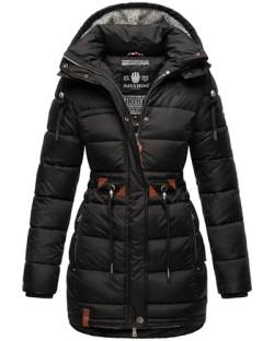 Navahoo Damen Winter Jacke Steppjacke Stepp Winterjacke gesteppt B876 [B876-Dali-Schwarz-Gr.XS] von Navahoo