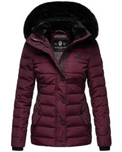 Navahoo Damen warme Winter Steppjacke mit Abnehmbarer Kapuze Milianaa Aubergine Gr. XS von Navahoo