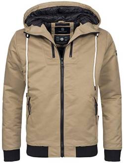 Navahoo Herren Winter Jacke sportliche Jacke wasserabweisend Winddicht B623 (Gr. S, Beige) von Navahoo