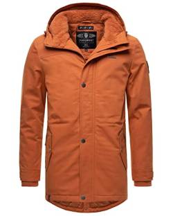 Navahoo Herren Winterjacke Parka Jacke warm lang Kapuze B662 [B662-Manak-Cinnamon-Gr.M] von Navahoo