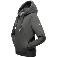 Navahoo Kapuzensweatshirt Engelshaar sportlicher Zip-Hoodie mit dicken Tunnelzugkordeln von Navahoo