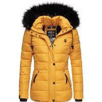 Navahoo Winterjacke Zuckerbiene modische Steppjacke mit Kunstpelz Kapuze von Navahoo