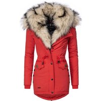 Navahoo Wintermantel Sweety abgefahrener Winterparka m. 2 Kunstpelz-Kapuzen von Navahoo