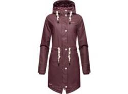 Regenjacke NAVAHOO "Flower of Ocean" Gr. L (40), rot (weinrot) Damen Jacken Lange von Navahoo