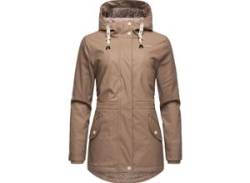 Regenjacke NAVAHOO "Oceans Heart" Gr. XL (42), grau (taupe) Damen Jacken Lange von Navahoo