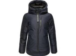 Steppjacke NAVAHOO "Krümelein" Gr. XS (34), blau (navy) Damen Jacken Lange von Navahoo