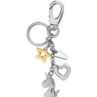 Navaris Schlüsselanhänger Einhorn Herz Stern Wolke - Schlüssel Anhänger aus Metall - Keychain (1-tlg) von Navaris