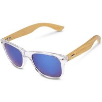 Navaris Sonnenbrille UV400 Unisex Brille mit Bambus Bügeln - Holzbrille mit Etui (1-St) von Navaris